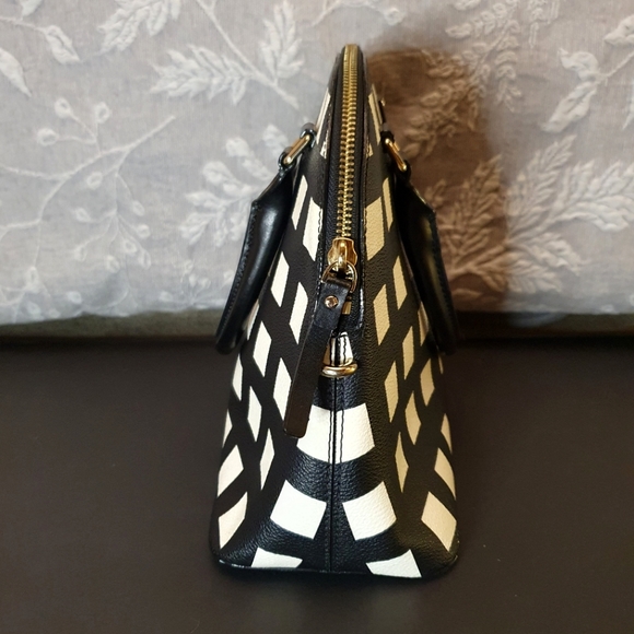 Kate Spade Satchel Black and White Bag - Picture 3 of 5